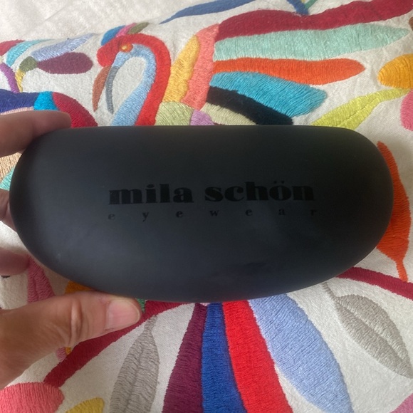Mila Schön sunglasses, men in black style, with case and box NEW - Picture 6 of 9